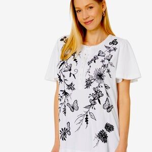 NWT Johnny Was Henley Top